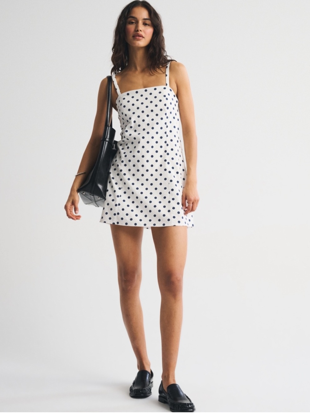 NWT Abercrombie and Fitch Bra-Free Everyday Skort dress polka dot MP